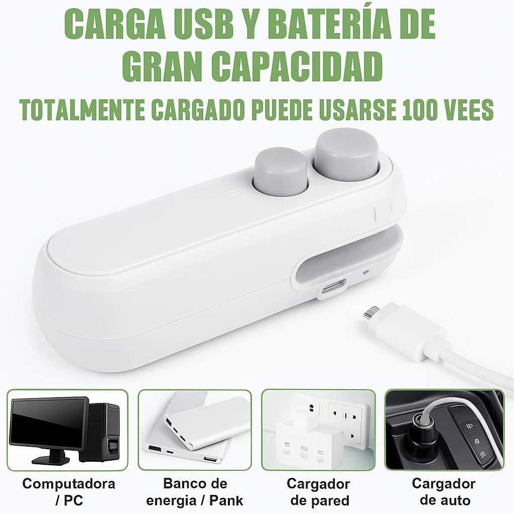 Mini Sellador y Cortador Portátil FreshLock®