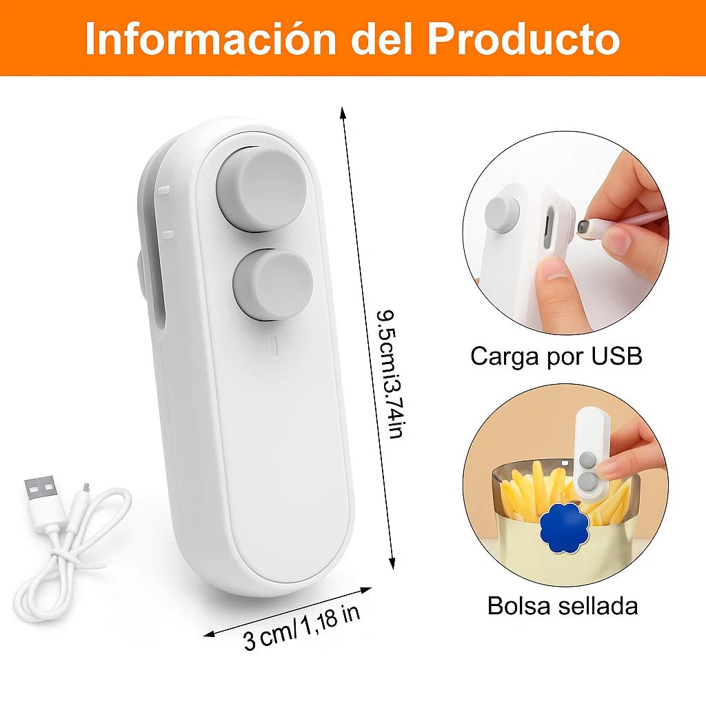 Mini Sellador y Cortador Portátil FreshLock®