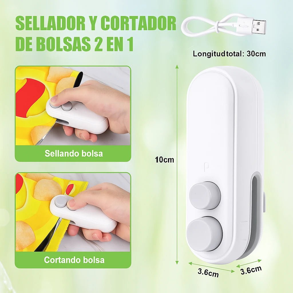 Mini Sellador y Cortador Portátil FreshLock®